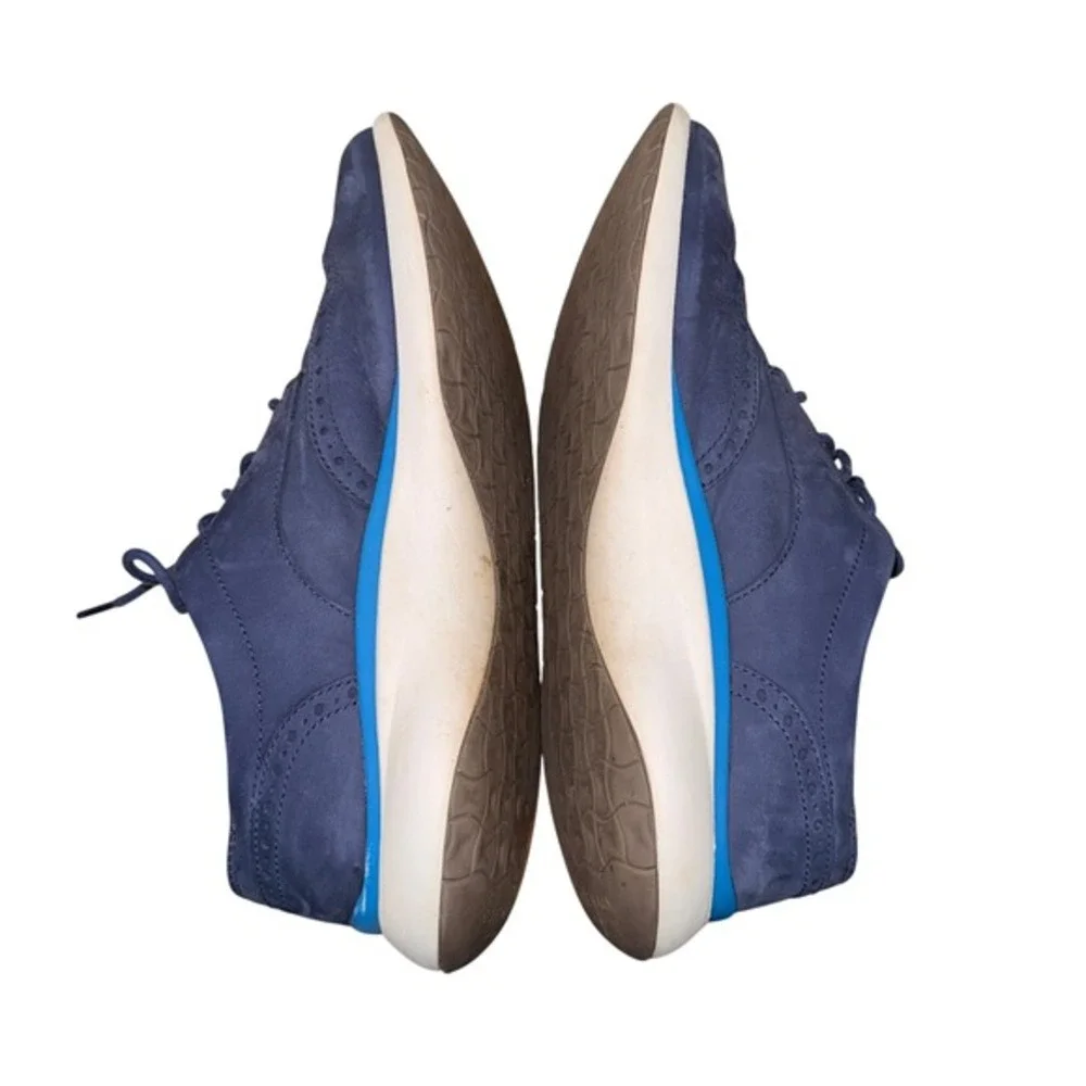 Cole Haan‎ Grand Mens 10M Pre-Owned Troy Wingtip Oxford Marine Blue White C33766